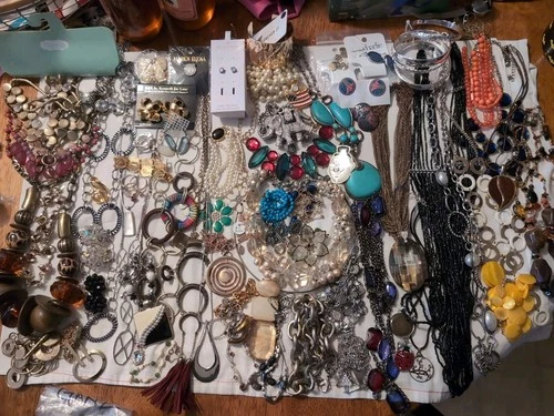 Premium Jewelry Lot 1 All Marked Vintage To Now Wear Or Sell, Costume, 6.5 + Lbs