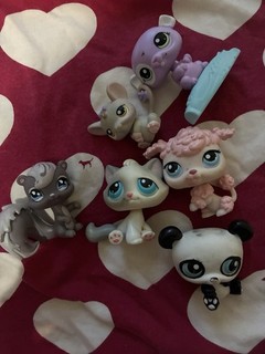 Littlest Pet Shop LPs Cat Dog Panda Mouse