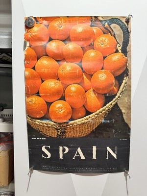 catala roca spain poster valencia sun colour general del turismo 15x23 oranges