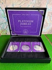 QUEEN'S PLATINUM JUBILEE 1oz SILVER 50p COIN DATESTRUCK SET; 93.3G 999 SILVER TW