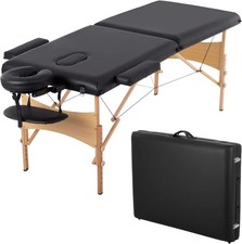 Massage Bed Massage Table 28 inch Wide Height Adjustable 2 Folding Spa Table