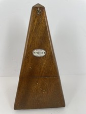 Antique Maelzel Paquet Metronome Made in France Pre-1930 Wooden Case Musical