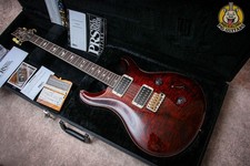 PRS USA Paul Reed Smith Wood Library personalizzata 24 30th Anns "rosso fuoco + palissandro"