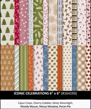 NIP Stampin Up ICONIC CELEBRATIONS 48 Sheets 6" x 6" DSP Designer Series Paper