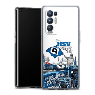 Handyhülle für Oppo Find X3 Neo Aufstieg Hamburger SV Offizielles Lizenzprodukt