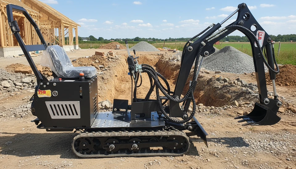 Neuer polnischer Raupen Minibagger MS-TE113 mit Dieselmotor – Brutto Preis - Bild 3 von 4