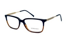 Versace MOD.3209 5135 Clear Black Havana size 55/17/145 Made in Italy Eyeglasses