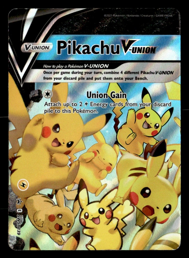 Pikachu V-Union - Holo SWSH: Sword & Shield Promo Cards SWSH139 HP Pokémon TCG