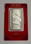 2012 PAMP Suisse Lunar Series, Year of Dragon 1 oz .999 Fine Silver Bar in Assay