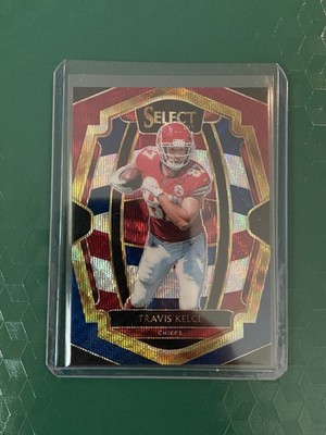 2018 Panini Select - Premier Level Tri-Color Prizm #165 Travis Kelce /199