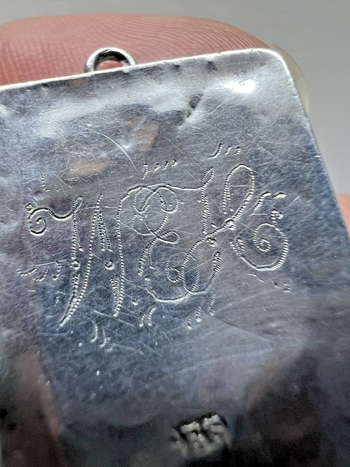 RARE HM1892 ANTIQUE SOLID SILVER PENNYFARTHING ST… - image 4