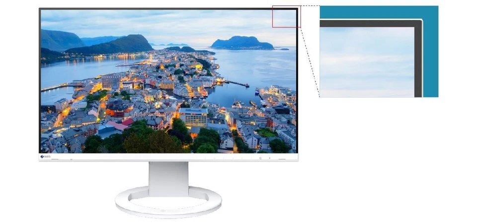 EIZO FlexScan EV2480 23.8-inch IPS LCD Monitor White Unused - Image 2 of 4