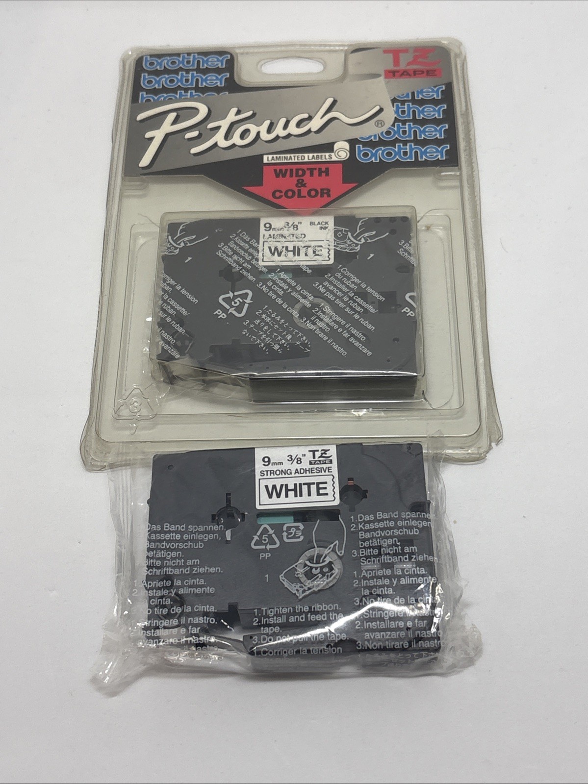 Compatible Brother Laminated P-Touch Label TZe - Lot Of 10 9mm-24mm