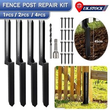 Heavy Duty Fence Post Repair Kit Stake Anchor Ground Spike For Repair Fence Post