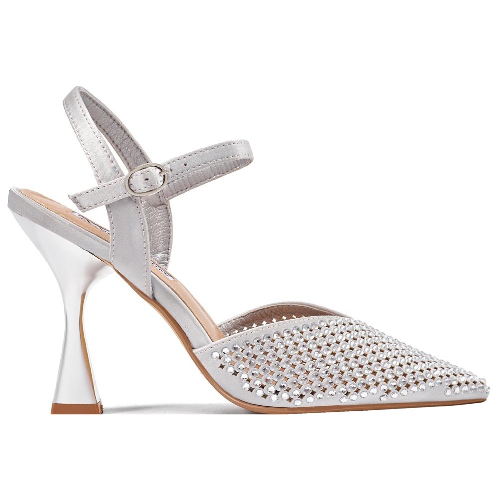 Zapato De Tacón Tango Couture Para Dama De 4” En Plata