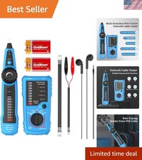 Network Cable Tester  Wire Tracer with Tone Generator - RJ45/RJ11