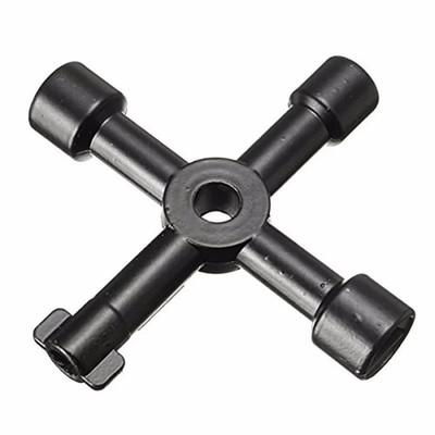 4Way Utility Key Wrench Multifunction for Electric Water Gas Cabinet Meter Box