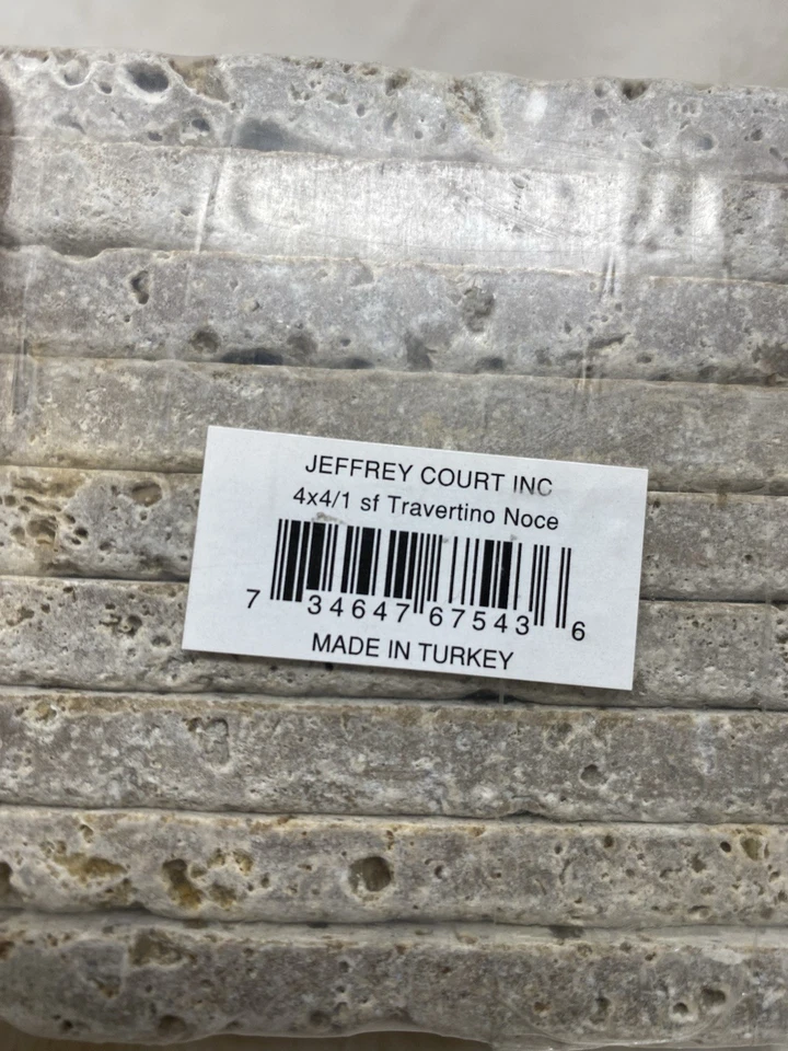 Botticino Crema 4x4 Paquete de 9 Azulejos de Mármol Caídos Salpicadero Pared de Piso 1SF Foto 4 de 4