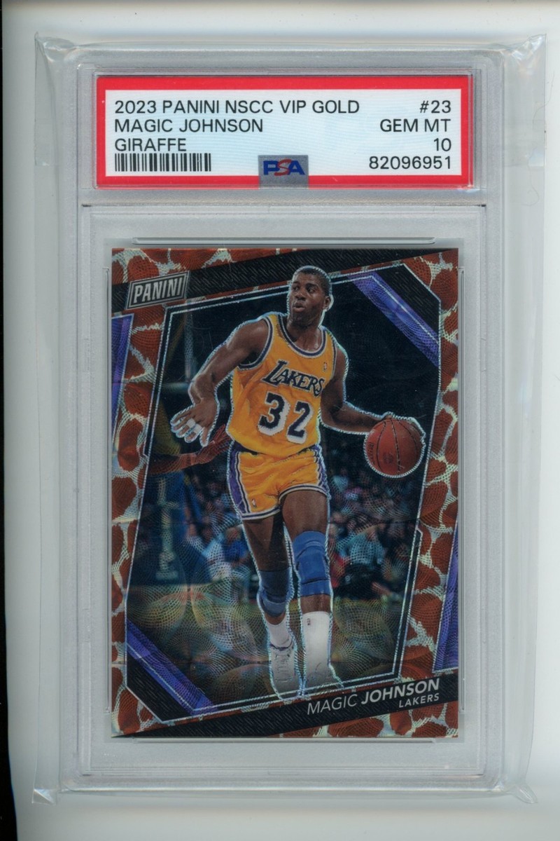 2023 Panini NSCC VIP Gold Giraffe #23 Magic Johnson PSA 10 POP 2