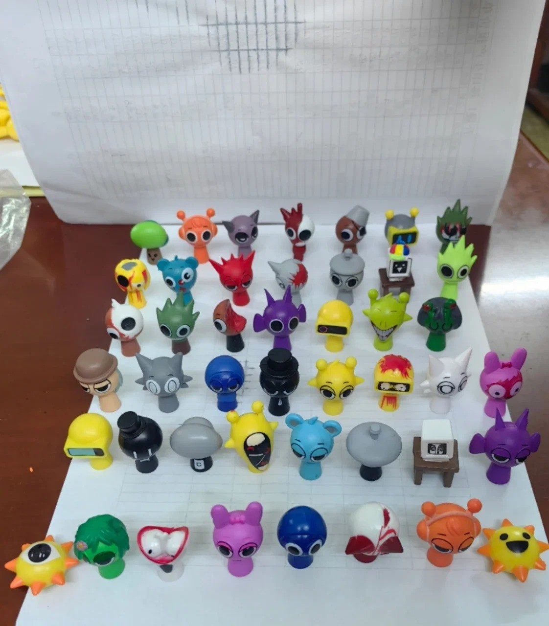 48pcs set Sprunki Model Toy Game Action Figures Toy Birthday Gift