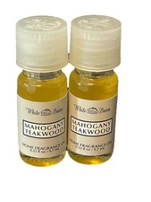 Bath  Body Works Mahogany Teakwood Home Fragrance Oil X2, .33 fl oz, White Barn