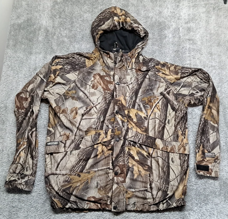 Gander Mountain XL Guide Series TecH2O Pants & Jacket Coat Hiking Outdoors Camo - Image 2 of 4