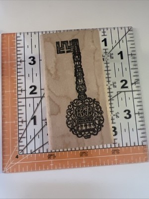 Just for Fun 1996-2005 Wood Mounted Rubber Stamp Key Lock