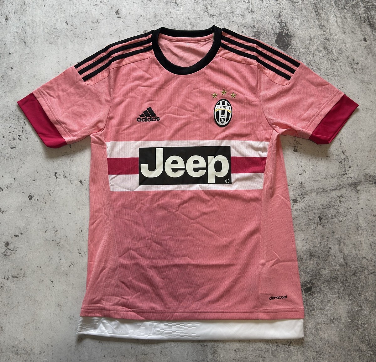 2015-2016 JUVENTUS Second 2nd Official Away Pink Shirt Size S