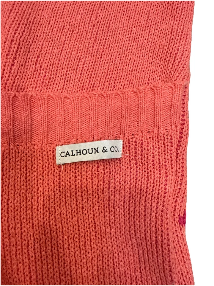 Calhoun & Company 纽约精品字母 S 初始圆点粉色枕套 — 第 4/4 张图片