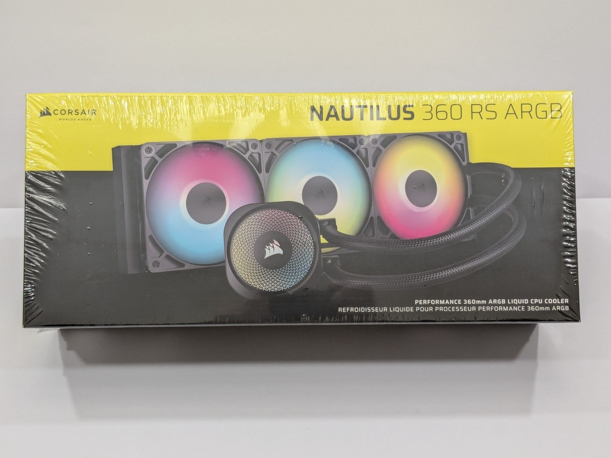 CORSAIR Nautilus 360 RS ARGB Liquid CPU Cooler - Black - Factory