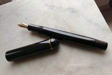 Montblanc 15 Nr.15 Pushknob Füllfederhalter Antik Ebonit 14k Selten Druckknopf