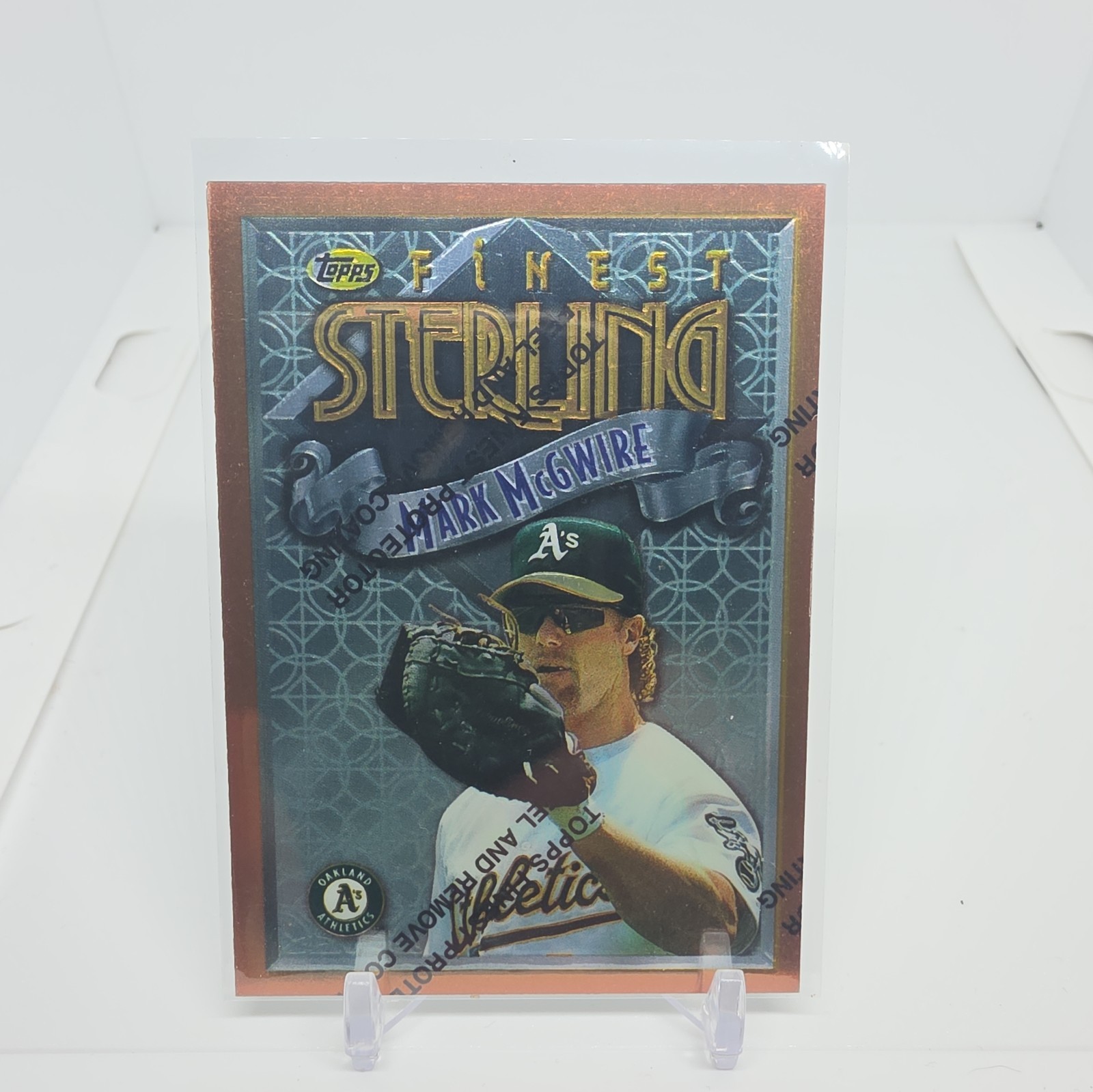 1996 Topps Finest - Sterling Refractor Mark McGwire Oakland A's #162 Centered!