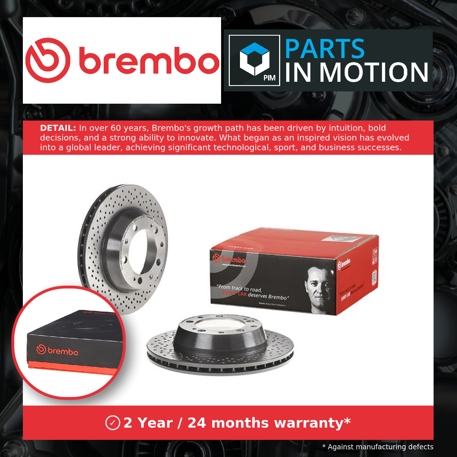 Rear Pair (2x) of Brake Disc BREMBO 09.C085.11 - Image 5