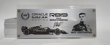 Placa de identificación de metal 1/8 Red Bull RB19 F1 2023 Max W.C para amalgama Deagostini