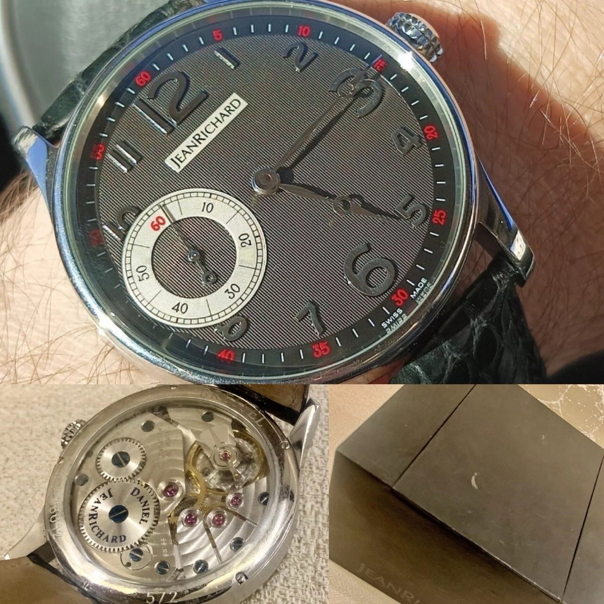 ✓ JEANRICHARD - Ultra Fine SWISS Men Watch - Mechanical/Hand 