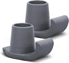 Walker Ski Glides, 2 Pack Durable Glides for Folding 2 Pack, Gray