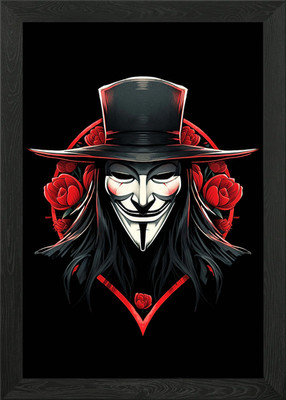V for Vendetta Framed Wall Art Poster Canvas Print Picture