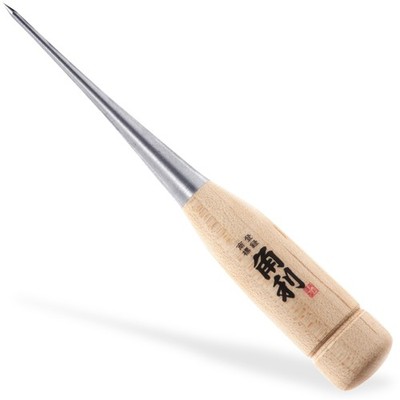 KAKURI Mini Scratch Awl Tool 4'' - Small Tapered Awl for Woodworking, Marking,...