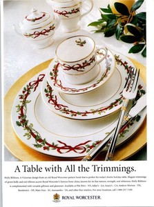 Holly Ribbons Royal Worcester | eBay