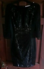 karen Millen size 12 UK little black dress LBD  classic zipped day night 