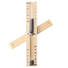 Sauna Hourglass Sand Timer 30 Minute: Rotating Wood Black Clock,Sand Watch 30...
