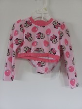 NWT Disney Junior Minnie Mouse Swimsuit 2piece Girls Size 4