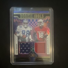 2024 Panini Illusions Rookie Idols Dual Michael Irvin Marvin Harrison Jr. Patch 