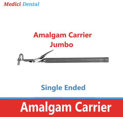 Dental Amalgam Carrier SE Jumbo Universal Stainless Steel - Single Ended, USA