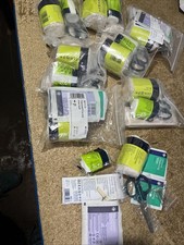 First Aid Training Supplies 8 Small Bags Crepe Bandages Scissors Plaster Strips