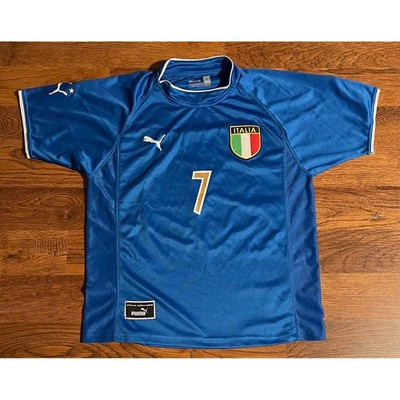 値下げ！！！Puma イタリア代表 ユニフォーム 7 del piero Puma Italy Del Piero 7 Soccer Jersey Mens Medium Blue FIGC Italia