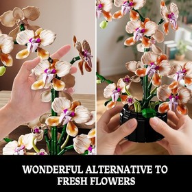 Unique Gift for Collectors, Orchid Building Set