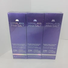 Purple Color Corrector Whitening Toothpaste 3.5oz 3 Pack Tone Up Exp 11/27 New