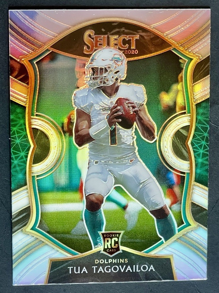2020 Select Tua Tagovailoa Rookie Silver Prizm Concourse Level RC #45 Dolphins