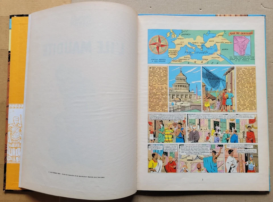 Alix T 3 L' Île Maudite J MARTIN éd Casterman rééd - Photo 4/4